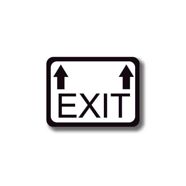 Ergomat 24in x 18in RECTANGLE SIGNS - Exit DSV-SIGN 432 #2136 -UEN - main